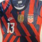 Ashley Sanchez USA USWNT Stadium Blue Red Away Womens Soccer Jersey 2021-2022