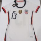 Alex Morgan #13 USA USWNT 4 Star White Home Womens Soccer Jersey 2020-2021 Alex Morgan #13 USA USWNT 4 Star White Home Womens Soccer Jersey 2020-2021