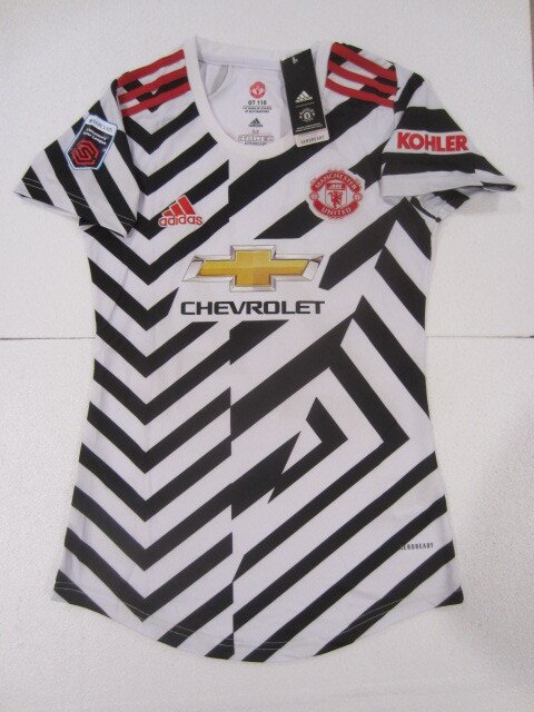Tobin Heath #77 Manchester United WFC White Third Womens Soccer Jersey 2020-2021