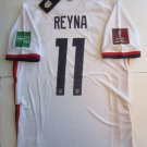 Giovanni Reyna USA USMNT 2022 World Cup Stadium White Home Soccer Jersey 2021-22