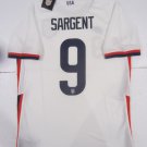 Josh Sargent #9 USA USMNT Stadium White Home Soccer Jersey 2020-2021