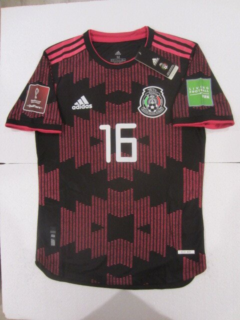Hector Herrera Mexico 2022 World Cup Qualifiers Match Home Soccer Jersey 2020-21