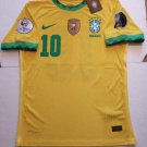 Neymar Jr #10 Brazil 2021 Copa America Match Yellow Home Soccer Jersey 2020-2021