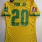 Vini Jr Brazil World Cup Qualifiers Match Yellow Home Soccer Jersey 2020-2021