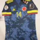 Luis Diaz #14 Colombia 2021 Copa America Match Blue Away Soccer Jersey 2020-2021