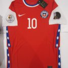 Alexis Sanchez Chile 2021 Copa America Stadium Red Home Soccer Jersey 2020-2021