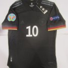 Serge Gnabry Germany Euro 20/21 Match Slim Black Away Soccer Jersey 2020-2021