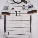 Timo Werner #11 Germany Euro 20/21 Match Slim White Home Soccer Jersey 2020-2021