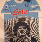 Diego Maradona Napoli Fingerprint Edition Match Sky Blue Soccer Jersey 2021-22