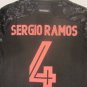 Sergio Ramos Real Madrid UCL Match Slim Black Third 3rd Soccer Jersey 2020-2021
