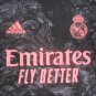 Karim Benzema Real Madrid UCL Match Slim Black Third 3rd Soccer Jersey 2020-2021