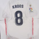 Toni Kroos #8 Real Madrid La Liga Match Slim White Home Soccer Jersey 2020-2021