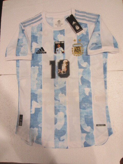 Diego Maradona Argentina Infinity Tribute Match Home Soccer Jersey 2020-2021
