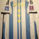 Messi Argentina 2022 World Cup Champions Campeones 3 Star Stadium Soccer Jersey