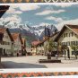 German Postcard Partenkirchen Downtown City View, Floriansplatz Scenic