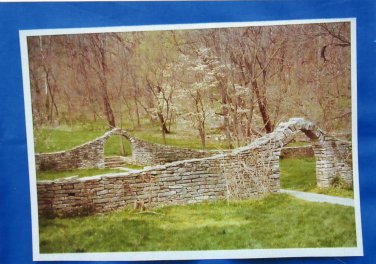 Spring MIll State Park Photograph Indiana Scenic View Stone Arches