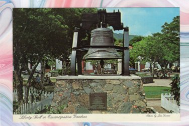 Emancipation Gardens Postcard Liberty Bell U.S. Virgin Islands Scenic