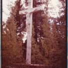 Catholic Cemetery In Leadville Colorado Vtg Color Photo Crucifixion