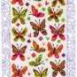 Sticko Glittery Butterflies Themed Everyday Stickers Scrapbooking EK Success 44 Pieces