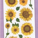 Sticko Sunflower Vellum Themed Stickers Scrapbooking EK Success 13 Pieces