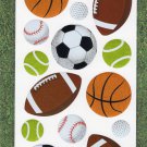 Sticko Popular Sports Balls Themed Stickers 16 Pieces By EK Success Crafts Scrapbooking