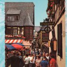 Street Scene Postcard Drosselgasse Rhine Gorge Germany Wine Making