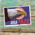 USA Eagle With Moon Stamp Express Mail Used Off Paper Canceled 8.75 USA Eagle With Moon Stamp Express Mail Used Off Paper Canceled 8.75