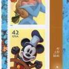 Disney Imagination Postage Stamps Strip Cartoon Characters Animation