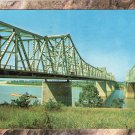Bridges Over Mississippi River Postcard Vintage Memphis Tennessee Full Color