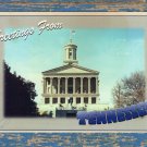 Greetings From Tennessee Postcard State Capitol Building Historic Greek Revival