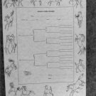 Arabian Pedigree Charts 5-Generation Horse Art History Lineage On Paper