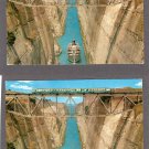 Greece Vintage Postcards The Isthmus of Corinth Ship, Railroad Bridge Canal Greece Vintage Postcards The Isthmus of Corinth Ship, Railroad Bridge Canal