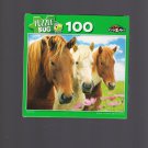Horses Trio Jigsaw Puzzle Bug 100 Piece Cra-Z-Art Equine Head Studies With Flowers