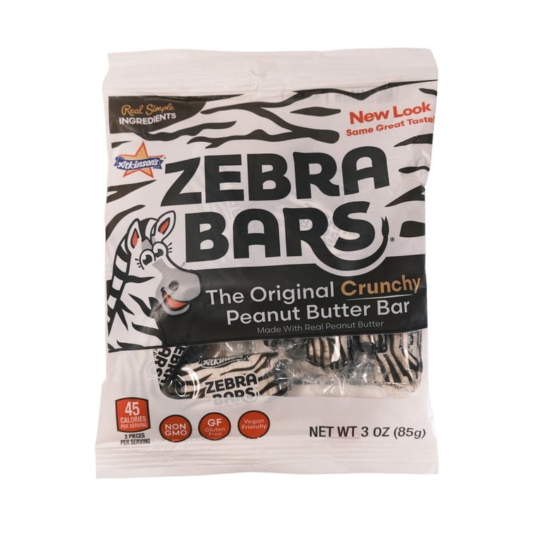 Zebra Bars 3oz Bag