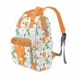 Orange Baby Dinosaur Diaper Bag, Backpack, Multifunctional Diaper Backpack