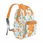 Orange Baby Dinosaur Diaper Bag, Backpack, Multifunctional Diaper Backpack
