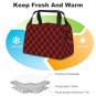 Red Plaid Insulated Lunch Bags for women, girls