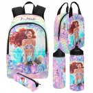 Personalized Mermaid Backpack Set, Girl's mermaid school bags