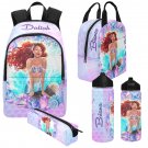 Personalized Mermaid Backpack Set, Girl's mermaid school bags