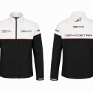 Men's Black & White Softshell Motorsport Jacket | Custom Racing Team Jacket Men's Black & White Softshell Motorsport Jacket | Custom Racing Team Jacket