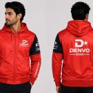 Men's Red & Black Zip Up Racing Hoodie | Motorsport Team Hooded Jacket Men's Red & Black Zip Up Racing Hoodie | Motorsport Team Hooded Jacket