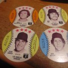 nrmt vintage 1976 dairy isle baseball disc-dodgers lot of 4-cey-garvey-sutton-messersmith-mlb