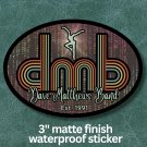 Sticker - retro rainbow logo - DMB inspired - 3" Sticker - retro rainbow logo - DMB inspired - 3"