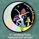 Sticker - Walk Around The Moon - DMB inspired - 3" Sticker - Walk Around The Moon - DMB inspired - 3"