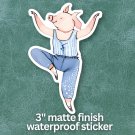 Sticker - Dancing Pig - DMB inspired - 3" Sticker - Dancing Pig - DMB inspired - 3"
