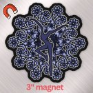Magnet - Blue Mandala - DMB inspired - 3"