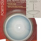 Blue Splatter Glass Ceiling Light Lighting Fixture Cover CANOPY Pewter Finish