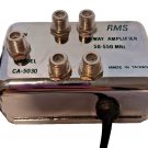 RMS Model CA-5030 4-Way VHF/FM/Video Amplifier 50-550MHz RMS Model CA-5030 4-Way VHF/FM/Video Amplifier 50-550MHz