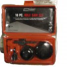 Tool Shop 10 Piece Hole Saw Kit With Red Case Tool Shop 10 Piece Hole Saw Kit With Red Case