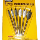 TOOL SHOP 6 PIECE WOOD BORING SET 242-7623